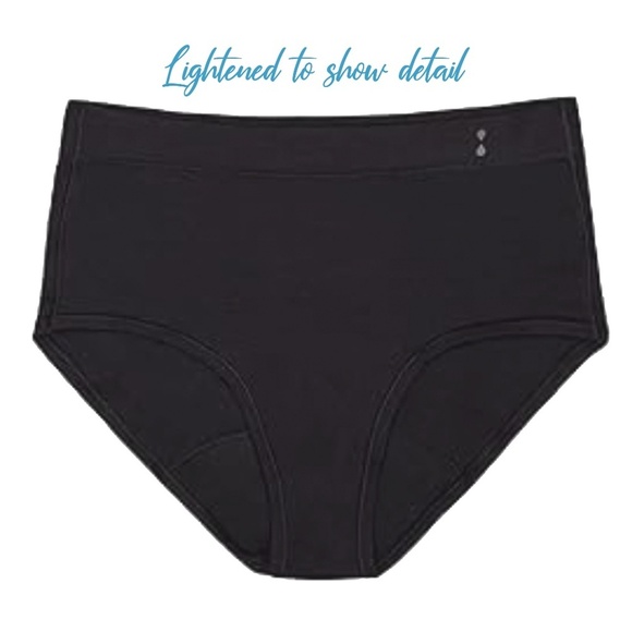 Thinx Period Underwear Panty Hi Waist Full Coverage Moderate Absorbency NIP - Picture 4 of 11